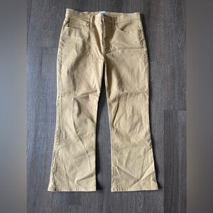 J.Crew 9” Billie Demi Boot Crop Jeans - Size 30 - Khaki